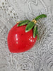 additional view of 1960s strawberry brooch