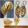 details of 50s B.S.K. clip-on vintage earrings