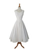 80s Does 50s White Cotton Sundress