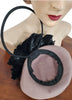 Interior of 1940's taupe felt tilt hat
