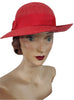 80s Red Straw Hat