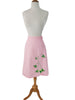 70s true wrap skirt with strawberries