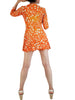 back view with hotpants peaking out of minidress