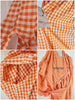 Vintage gingham shirtwaist - flaws + interior