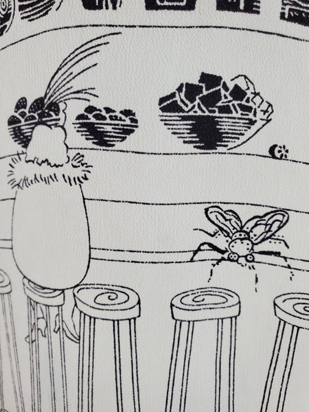 Detail of "barfly" print