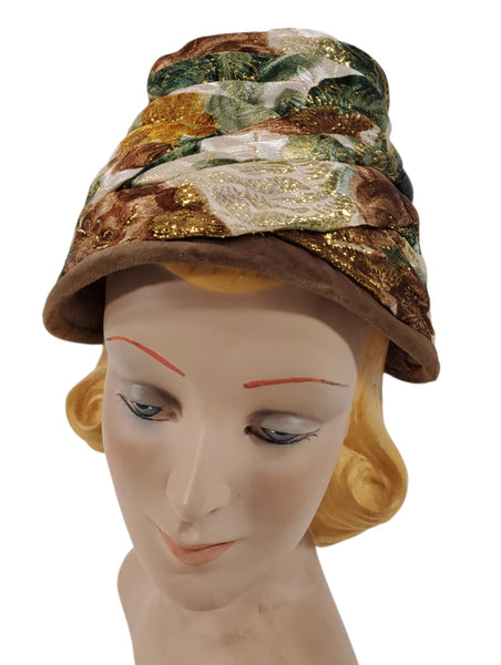 60s Turban Hat Front View