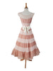 Back view with ribbon bow (not included) of 40s/50s vintage party dress