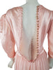 40s Peach Pink Satin and Crepe Gown - AS IS