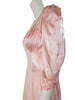 40s Peach Pink Satin and Crepe Gown - AS IS