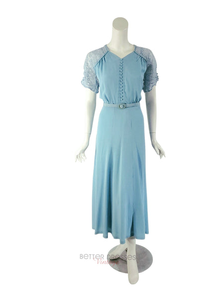 30s Blue Dress