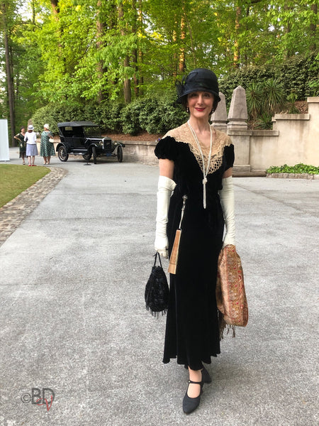 30s Evening Dress on a person