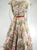 50s Floral Day Dress With Circle Skirt