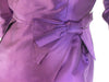 Mimi Fendler purple silk sheath hip detail. BDV