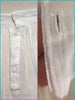 Antique white cotton skirt - closure details