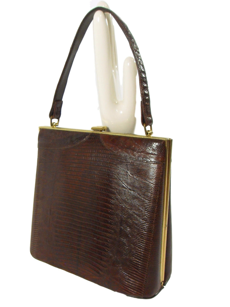 50s Genuine Lizard Frame Purse