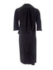 50s Black Velvet Skirt Suit back view