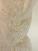 Vintage 80s Gunne Sax Cream Lace Party Dress Short Wedding Gown at Better Dresses Vintage. sleeve.