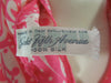 Saks Fifth Avenue pink silk bandanna scarf made in Italy. At Better Dresses Vintage. label