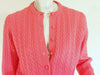 60s Pink Cable Knit Wool Sweater