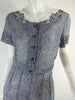 40s Nelly Don Navy Voile Day Dress at Better Dresses Vintage. Close view.
