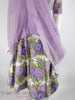 50s/60s Party Dress in Purple Floral - overlay lifted
