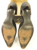 1950s Caprini stilletos in black snakeskin - soles