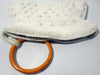30s Art Deco Crochet Purse With Butterscotch Bakelite Bracelet Handle