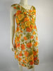 50s/60s Maternity Dress Orange Floral Shift by Ma Mere