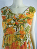 50s/60s Maternity Dress Orange Floral Shift by Ma Mere