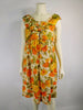 50s/60s Maternity Dress Orange Floral Shift by Ma Mere