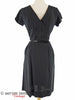 50s LBD With Ruffled Dickey - with belt