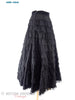 40s/50s Black Lace Full Skirt - side view