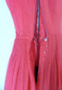 40s Red Silk Chiffon Party Dress - construction 1