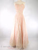 Vintage 1950s Pink sequined chantilly lace ball gown at Better Dresses Vintage
