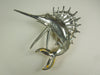 40s Boucher Enameled Sailfish Brooch Book Piece