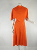 70s Lorrie Deb Orange Halter Dress & Capelet