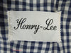 Henry-Lee Navy Gingham Shirtwaist at Better Dresses Vintage. tag