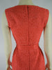 50s/60s Orange Cire Wiggle Dress