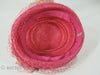 Chapeau de Paille Rose Fuchsia Années 50
