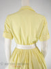 60s Yellow Shirtwaist - back with belt and crinoline