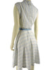 back view of 50s/60s striped shirtwaist dress