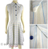 50s circle skirt striped dress without crinoline