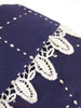 60s Navy Blue Shift - detail of collar and pattern