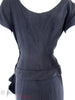 50s Drop Waist Cocktail Dress - back showing seams