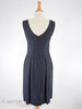 60s Satin Trimmed Shift Dress - back view