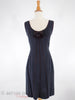 60s Satin Trimmed Shift Dress - far view