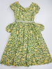 50s Yellow & Green Cotton Dress at Better Dresses Vintage. interior.