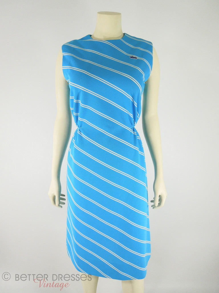 60s Preppy Blue Dress by David Crystal