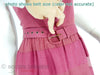 1940s 1950s Dress in Raspberry - belt