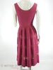 1940s 1950s Dress in Raspberry - back